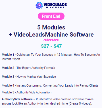 VideoLeads Machine - Front End