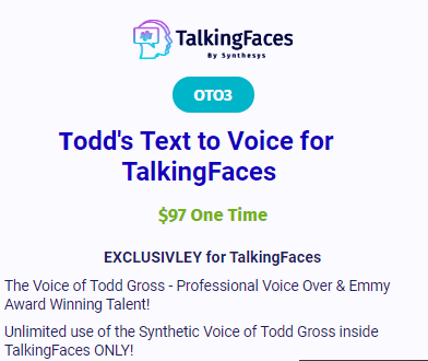TalkingFaces Review OTO 3