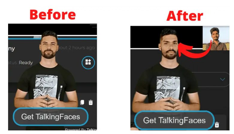 TalkingFaces Review Faces Before and After
